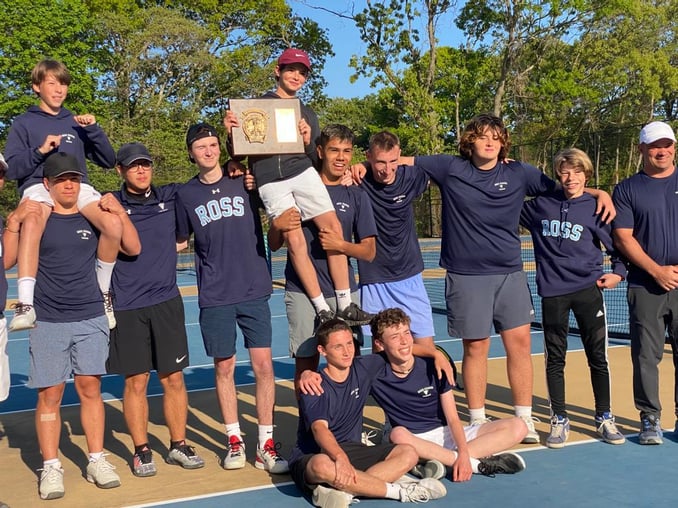Ross Tennis Team Celebrates Championship Win
